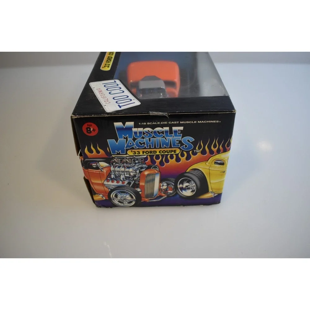 Muscle Machines Too Cool Orange '33 Ford Coupe 1:18 In Box